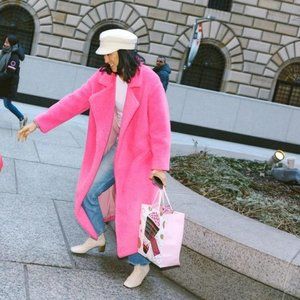 MICHAEL LO SORDO Teddy Faux Fur Coat Size UK 10 US 6 NWT